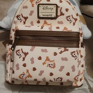 NWT Loungefly Chip and Dale Mini Backpack